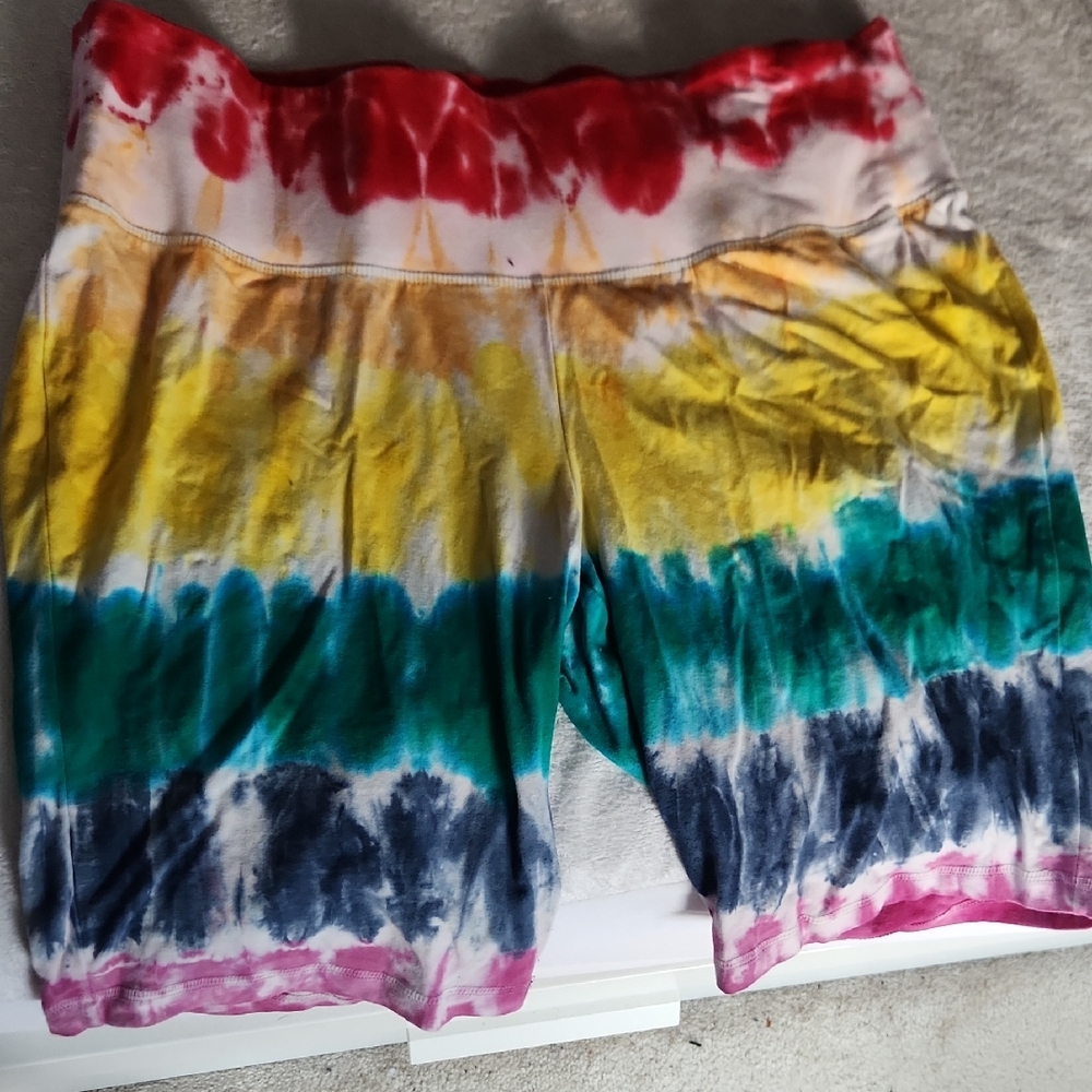 Tie-Dye Women's Workout Shorts